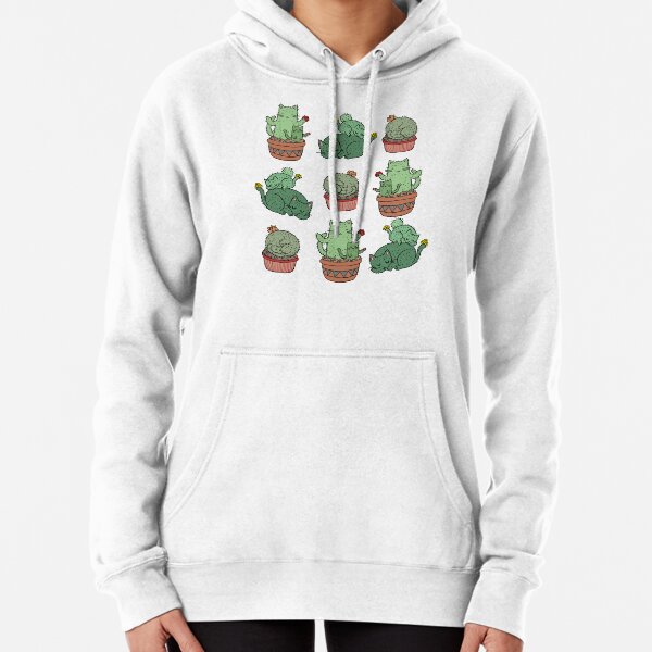 Cactus Cats Pullover Hoodie