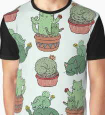 Cactus Cats Graphic T-Shirt