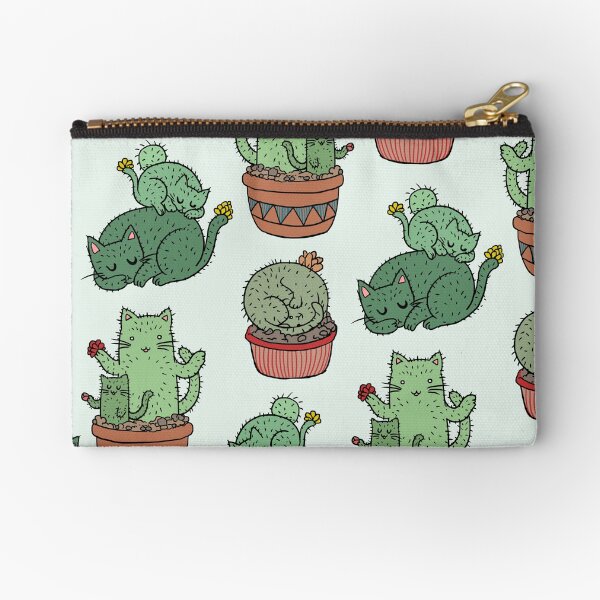 Cactus Cats Zipper Pouch