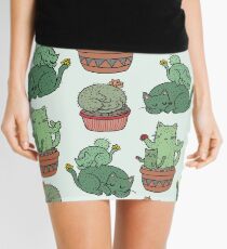 Cactus Cats Mini Skirt