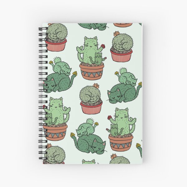 Cactus Cats Spiral Notebook