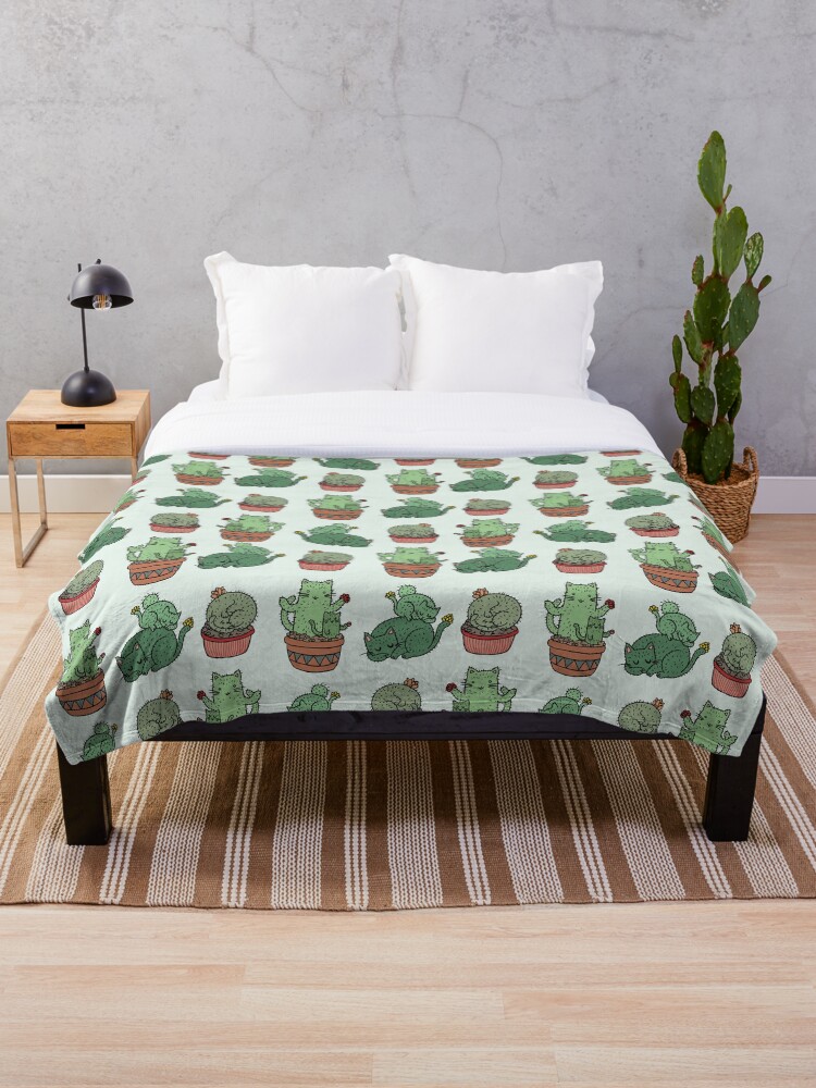 Cat 2025 cactus blanket