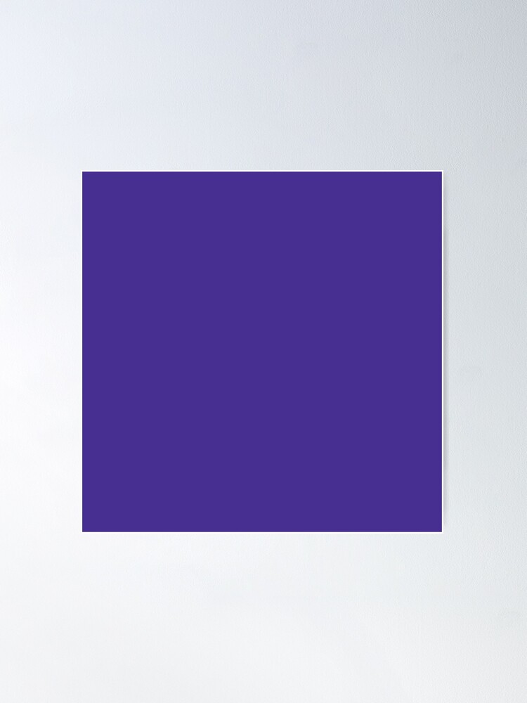 Plain Solid Color Dark Purple Chic Violet Vivid Lavender | Poster