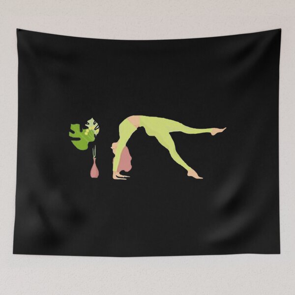 Item preview, Half moon yoga pose Active  designed and sold by thickegekasl.