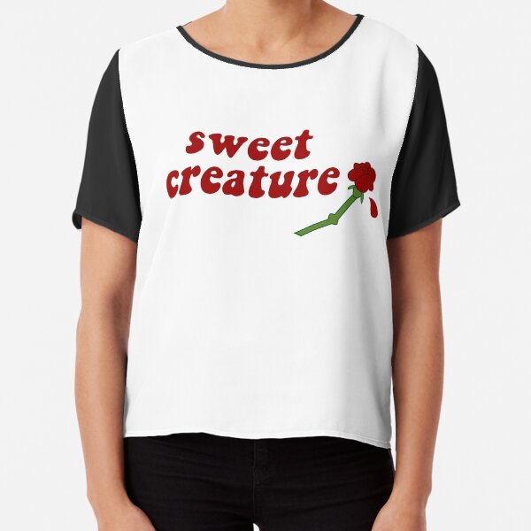 Sweet Creature Rose Design Chiffon Top