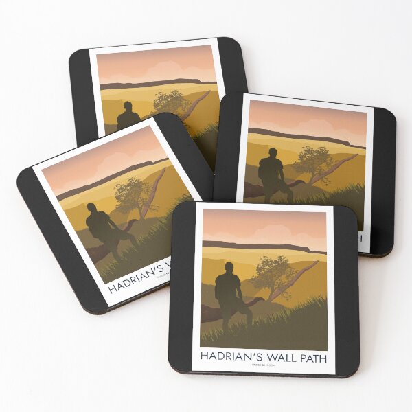 Item preview, Hadrian's Wall - Minimalist Travel Style - Vintage Travel Art designed and sold by PopCultArcade.