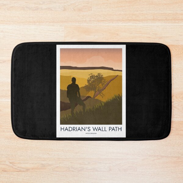 Item preview, Hadrian's Wall - Minimalist Travel Style - Vintage Travel Art designed and sold by PopCultArcade.