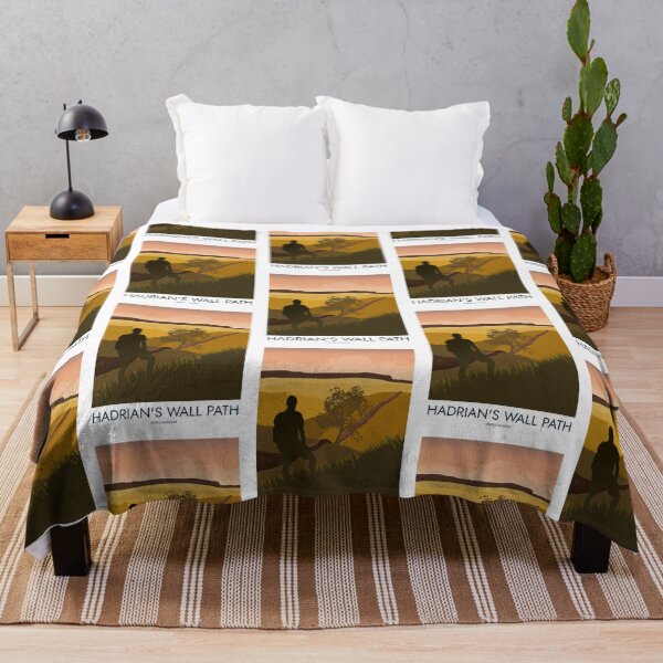 Item preview, Hadrian's Wall - Minimalist Travel Style - Vintage Travel Art designed and sold by PopCultArcade.