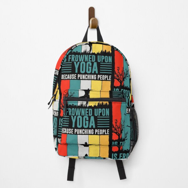 Item preview, Half Moon Yoga Pose and Yoga Because Punching is Frowned Upon Classic  designed and sold by thickegekasl.