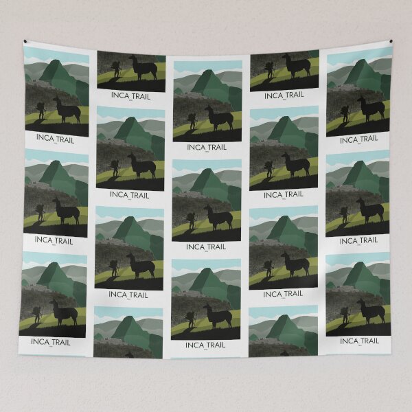 Item preview, Inca Trail - Minimalist Travel Style - Vintage Travel Art designed and sold by PopCultArcade.