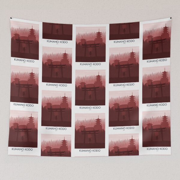 Item preview, Kumano Kodo - Minimalist Travel Style - Vintage Travel Art designed and sold by PopCultArcade.