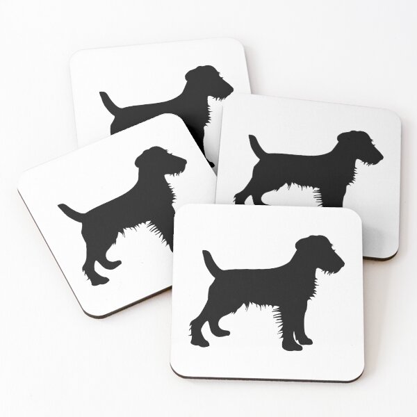 Item preview, German Jagdterrier silhouette black designed and sold by dog-shirt.