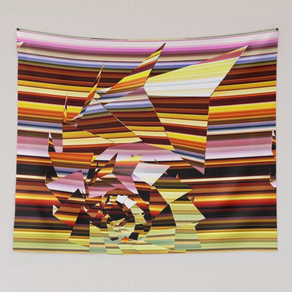 Item preview, Fractured Spiral on Stripes designed and sold by Dana Roper.