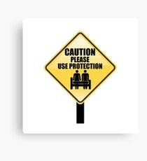 CAUTION Canvas Print