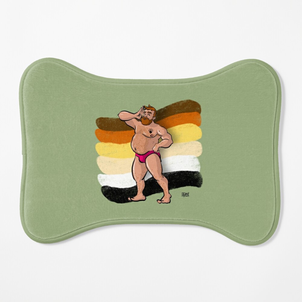 Cool Gay Bear in Underwear Cartoon Style T-Shirt | Gay Bear