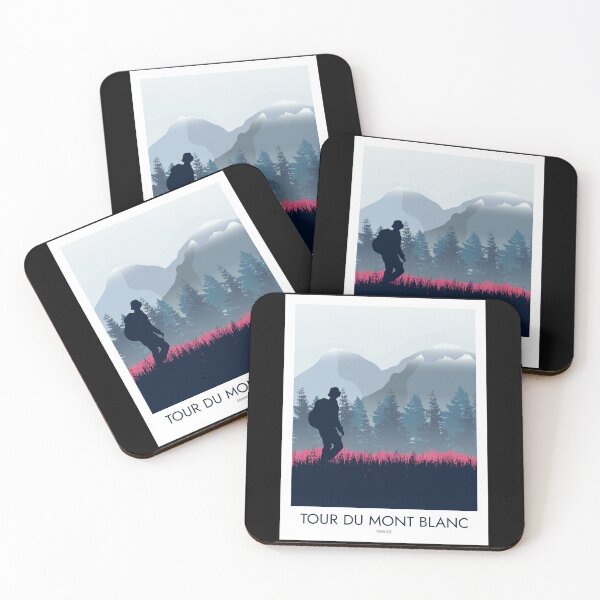 Item preview, Tour Du Mont Blanc - Minimalist Travel Style - Vintage Travel Art designed and sold by PopCultArcade.