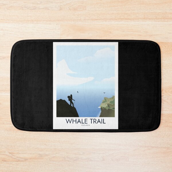 Item preview, Whale Trail - Minimalist Travel Style - Vintage Travel Art designed and sold by PopCultArcade.