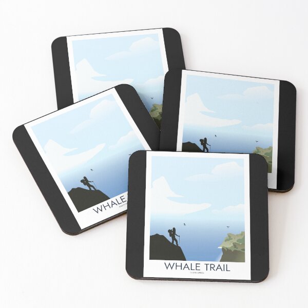 Item preview, Whale Trail - Minimalist Travel Style - Vintage Travel Art designed and sold by PopCultArcade.