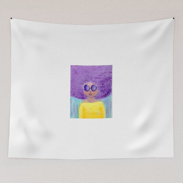 Item preview, Purple Afro designed and sold by ChopKickPanda.