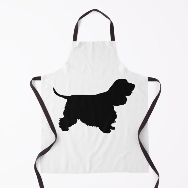 Item preview, english cocker spaniel silhouette black designed and sold by dog-shirt.