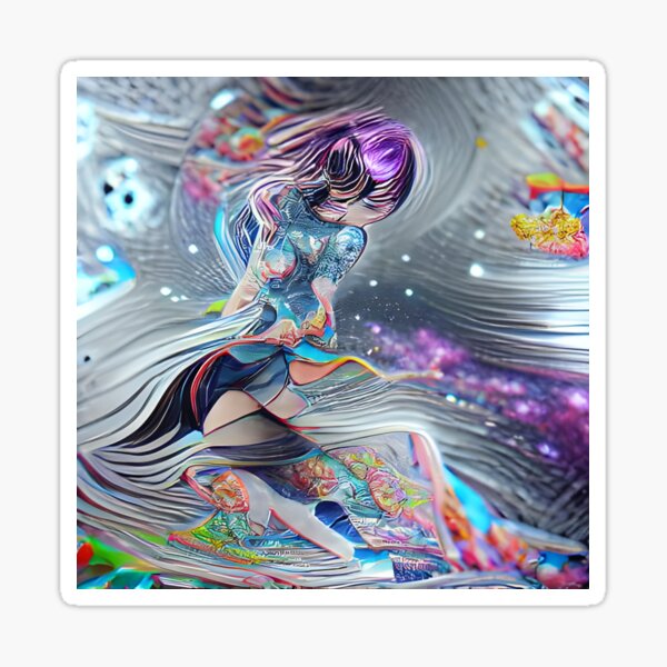 Anime Manga Girl Sticker For Sale By Art Park Redbubble