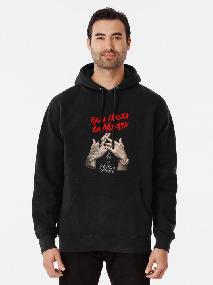 Anuel AA Real Hasta La Muerte Shirt Fashion Men s t Shirts top Black Pullover Hoodie for Sale by CharlesFurlow Redbubble