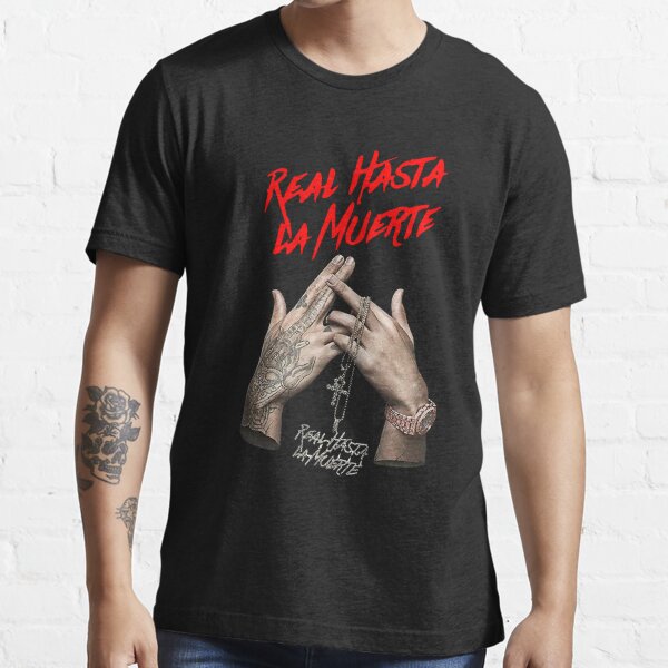 Anuel Aa Real Hasta La Muerte Shirt Fashion Mens T Shirts Top Black