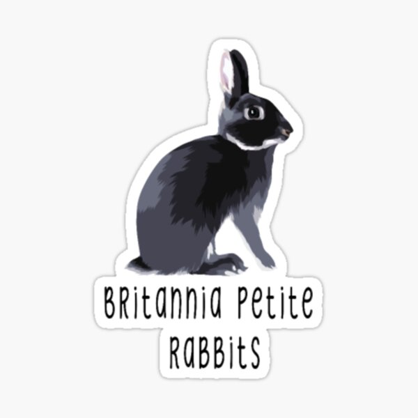 "Britannia Petite rabbits" Sticker for Sale by DevaBomba Redbubble