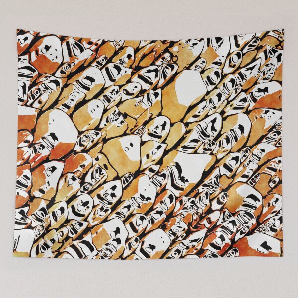 Item preview, Orange Shapes Watercolor designed and sold by Phil Perkins.