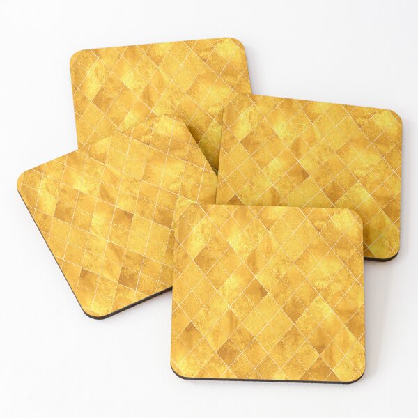 Item preview, Gold Golden Geometric Argyle Plaid Gingham Diamond Pattern designed and sold by PatternMama.