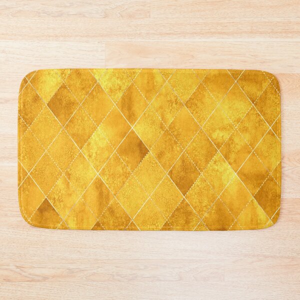Item preview, Gold Golden Geometric Argyle Plaid Gingham Diamond Pattern designed and sold by PatternMama.