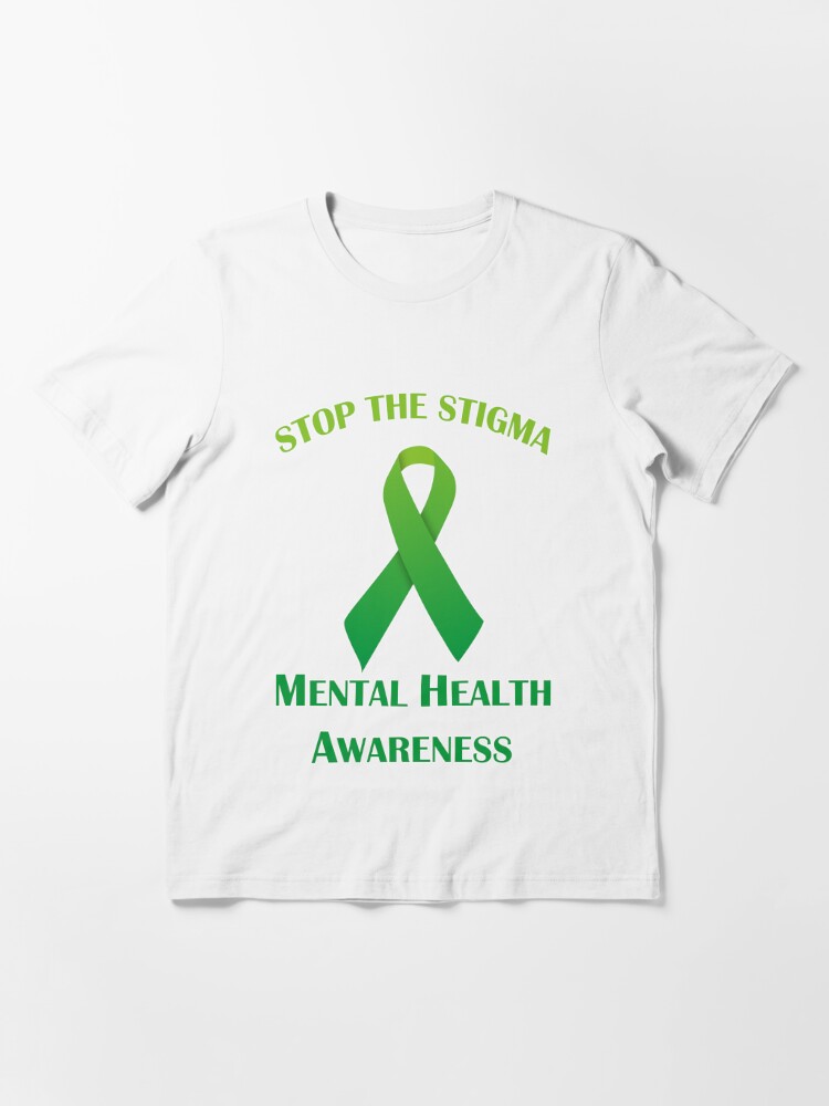 Kids Mental Health Awareness T Shirt Green Shirt Stop The Stigma