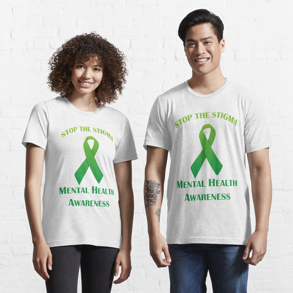 Kids Mental Health Awareness T Shirt Green Shirt Stop The Stigma