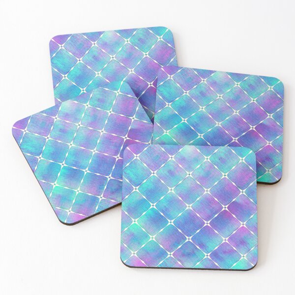 Item preview, Blue Turquoise Geometric Argyle Plaid Gingham Diamond Pattern designed and sold by PatternMama.