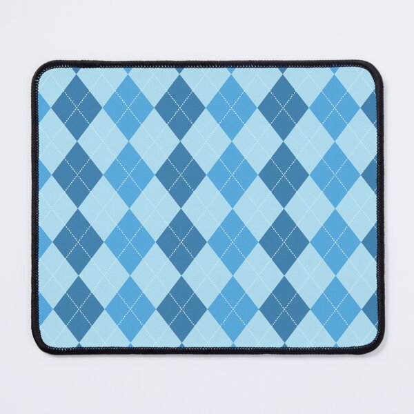 Item preview, Blue and Light Blue Geometric Argyle Plaid Gingham Diamond Pattern designed and sold by PatternMama.