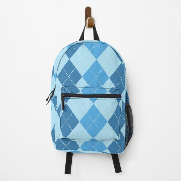Item preview, Blue and Light Blue Geometric Argyle Plaid Gingham Diamond Pattern designed and sold by PatternMama.