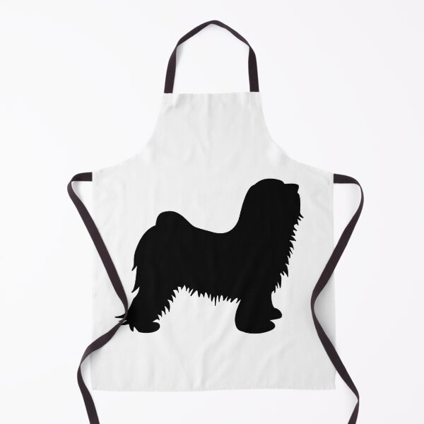 Item preview, Tibetan terrier silhouette black designed and sold by dog-shirt.