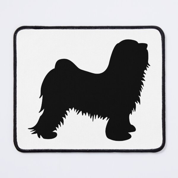 Item preview, Tibetan terrier silhouette black designed and sold by dog-shirt.