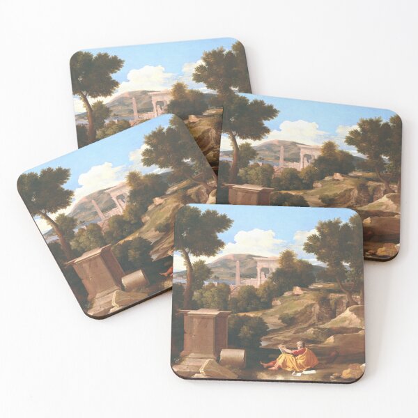 Item preview, Landscape with Saint John on Patmos. Nicolas Poussin designed and sold by OldTimeArt.