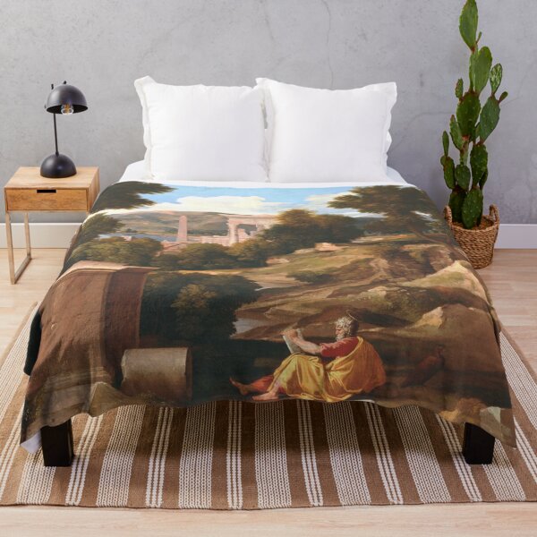 Item preview, Landscape with Saint John on Patmos. Nicolas Poussin designed and sold by OldTimeArt.