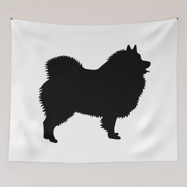 Item preview, wolfspitz silhouette black designed and sold by dog-shirt.