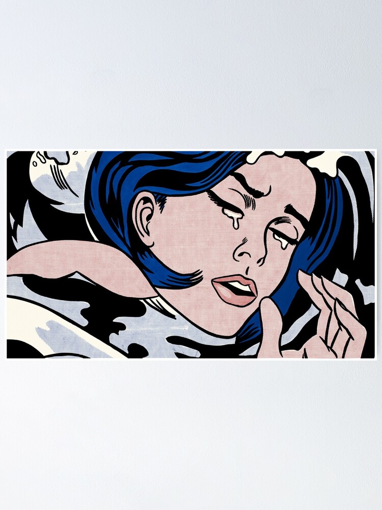 "Roy Lichtenstein Lithograph Art Print, Pop Art Giclee Print, Drowning ...