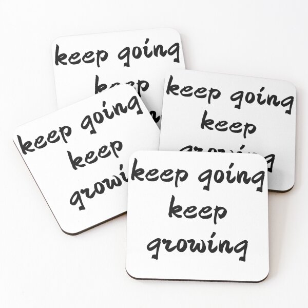 Item preview, keep going, keep growing designed and sold by WORDtoARTwork.