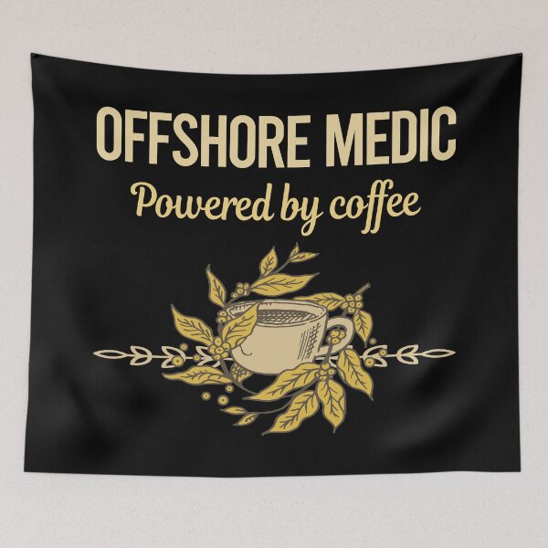 Item preview, Powered By Coffee Offshore Medic designed and sold by toniabrendaom.