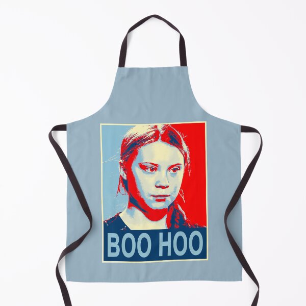 Item preview, Green Greta Thunberg Environmental Activist BOO HOO Style of Bernard Fairey  designed and sold by AdalbetHaman.