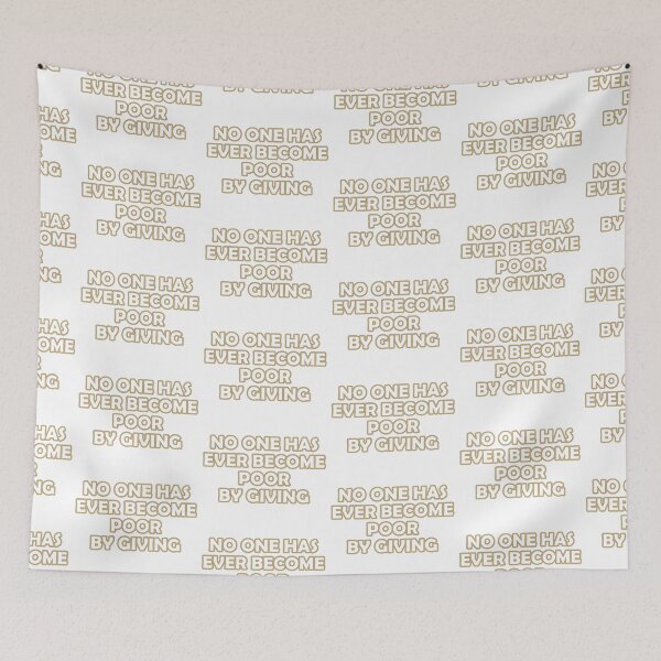 Item preview, No one has ever become poor by giving  designed and sold by Pride-Casuals.