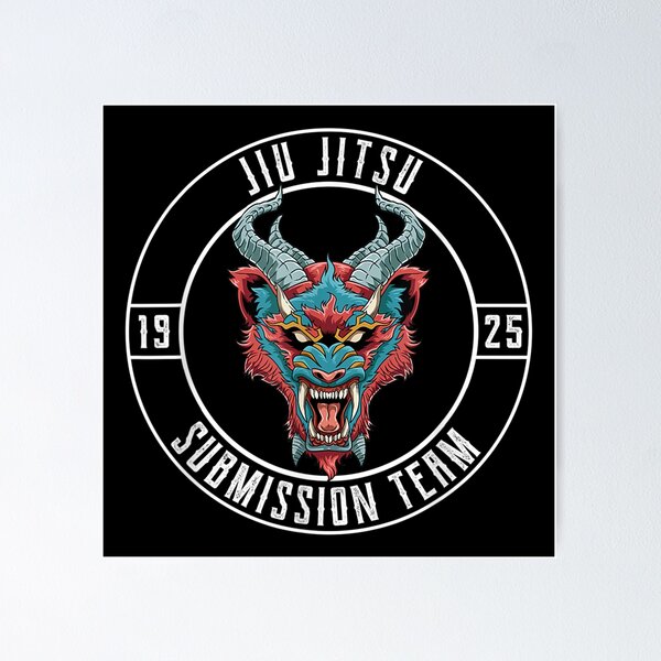 Aperçu de l'œuvre Jiu Jitsu Brésilien et Grappling - Jiu Jitsu Tiger Demon créée et vendue par Orsosaron.