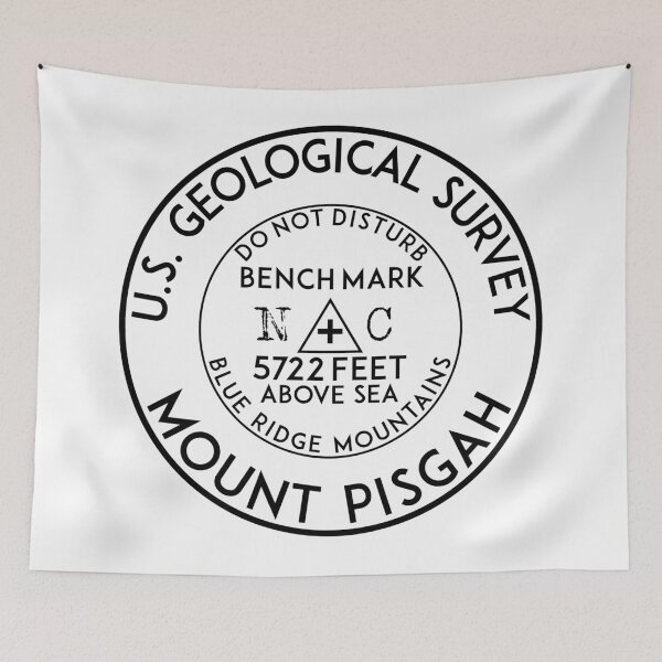 Item preview, BENCHMARK MOUNT PISGAH NORTH CAROLINA USGS BLUE RIDGE MOUNTAINS NATIONAL FOREST  designed and sold by DESTINATIONS DECAL.