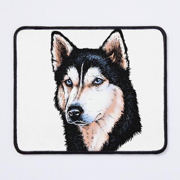Item preview, Siberian husky portrait designed and sold by Motivburg.