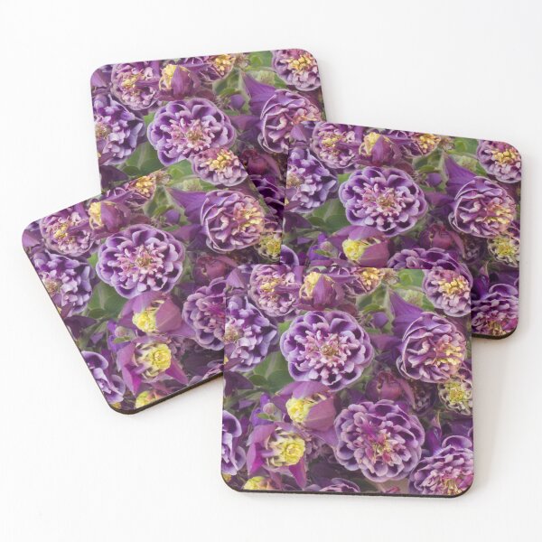 Item preview, Purple Double Columbine Flowers designed and sold by Sandra Foster.